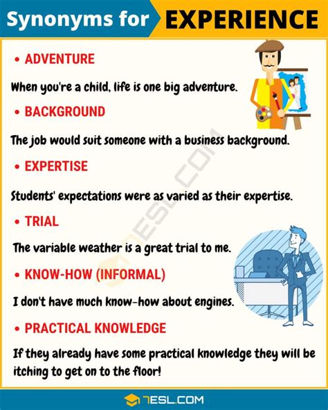 better word for experience.